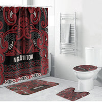 Aotearoa Iwi Ngati Toa Bathroom Set Maori Wharenui House Tribal Pattern