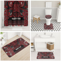 Aotearoa Iwi Ngati Toa Bathroom Set Maori Wharenui House Tribal Pattern