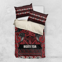 Aotearoa Iwi Ngati Toa Bedding Set Maori Wharenui House Tribal Pattern LT9 US Twin 172cm x 218cm Dark Red - Polynesian Pride