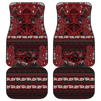 Aotearoa Iwi Ngati Toa Car Mats Maori Wharenui House Tribal Pattern LT9 - Polynesian Pride