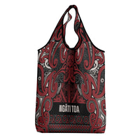Aotearoa Iwi Ngati Toa Grocery Bag Maori Wharenui House Tribal Pattern LT9 - Polynesian Pride