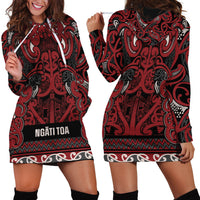 Aotearoa Iwi Ngati Toa Hoodie Dress Maori Wharenui House Tribal Pattern LT9 - Polynesian Pride