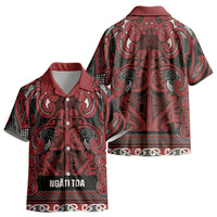 Aotearoa Iwi Ngati Toa Kid Hawaiian Shirt Maori Wharenui House Tribal Pattern LT9 - Polynesian Pride