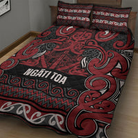 Aotearoa Iwi Ngati Toa Quilt Bed Set Maori Wharenui House Tribal Pattern LT9 - Polynesian Pride