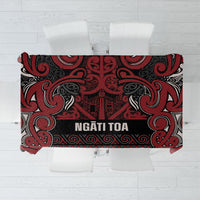 Aotearoa Iwi Ngati Toa Tablecloth Maori Wharenui House Tribal Pattern LT9 Dark Red - Polynesian Pride