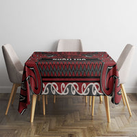 Aotearoa Iwi Ngati Toa Tablecloth Maori Wharenui House Tribal Pattern LT9 - Polynesian Pride