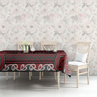 Aotearoa Iwi Ngati Toa Tablecloth Maori Wharenui House Tribal Pattern LT9 - Polynesian Pride