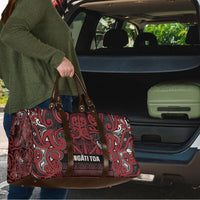 Aotearoa Iwi Ngati Toa Travel Bag Maori Wharenui House Tribal Pattern LT9 - Polynesian Pride