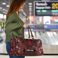 Aotearoa Iwi Ngati Toa Travel Bag Maori Wharenui House Tribal Pattern LT9 - Polynesian Pride
