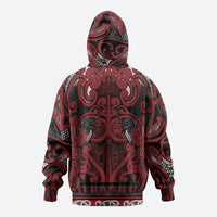Aotearoa Iwi Ngati Toa Zip Hoodie Maori Wharenui House Tribal Pattern LT9 - Polynesian Pride