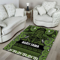 Aotearoa Iwi Ngāti Tama ki Taranaki Trust Area Rug Maori Wharenui House Tribal Pattern LT9 - Polynesian Pride