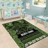 Aotearoa Iwi Ngāti Tama ki Taranaki Trust Area Rug Maori Wharenui House Tribal Pattern LT9 - Polynesian Pride