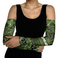 Aotearoa Iwi Ngāti Tama ki Taranaki Trust Arm Sleeves Maori Wharenui House Tribal Pattern LT9 - Polynesian Pride