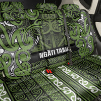 Aotearoa Iwi Ngāti Tama ki Taranaki Trust Back Car Seat Cover Maori Wharenui House Tribal Pattern LT9 - Polynesian Pride