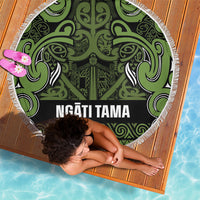 Aotearoa Iwi Ngāti Tama ki Taranaki Trust Beach Blanket Maori Wharenui House Tribal Pattern LT9 - Polynesian Pride