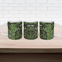 Aotearoa Iwi Ngāti Tama ki Taranaki Trust Ceramic Mug Maori Wharenui House Tribal Pattern LT9 - Polynesian Pride