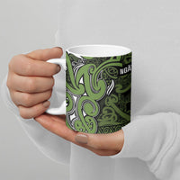 Aotearoa Iwi Ngāti Tama ki Taranaki Trust Ceramic Mug Maori Wharenui House Tribal Pattern LT9 - Polynesian Pride