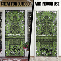 Aotearoa Iwi Ngāti Tama ki Taranaki Trust Door Cover Maori Wharenui House Tribal Pattern LT9 - Polynesian Pride