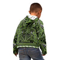 Aotearoa Iwi Ngāti Tama ki Taranaki Trust Kid Hoodie Maori Wharenui House Tribal Pattern LT9 - Polynesian Pride