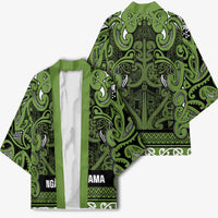 Aotearoa Iwi Ngāti Tama ki Taranaki Trust Kimono Maori Wharenui House Tribal Pattern