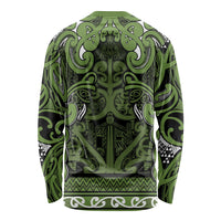 Aotearoa Iwi Ngāti Tama ki Taranaki Trust Long Sleeve Shirt Maori Wharenui House Tribal Pattern LT9 - Polynesian Pride
