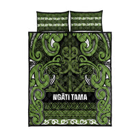 Aotearoa Iwi Ngāti Tama ki Taranaki Trust Quilt Bed Set Maori Wharenui House Tribal Pattern LT9 - Polynesian Pride