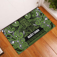 Aotearoa Iwi Ngāti Tama ki Taranaki Trust Rubber Doormat Maori Wharenui House Tribal Pattern LT9 - Polynesian Pride
