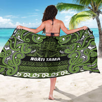 Aotearoa Iwi Ngāti Tama ki Taranaki Trust Sarong Maori Wharenui House Tribal Pattern LT9 - Polynesian Pride