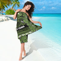 Aotearoa Iwi Ngāti Tama ki Taranaki Trust Sarong Maori Wharenui House Tribal Pattern LT9 - Polynesian Pride