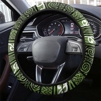 Aotearoa Iwi Ngāti Tama ki Taranaki Trust Steering Wheel Cover Maori Wharenui House Tribal Pattern LT9 - Polynesian Pride