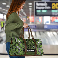 Aotearoa Iwi Ngāti Tama ki Taranaki Trust Travel Bag Maori Wharenui House Tribal Pattern LT9 - Polynesian Pride