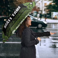 Aotearoa Iwi Ngāti Tama ki Taranaki Trust Umbrella Maori Wharenui House Tribal Pattern LT9 - Polynesian Pride