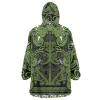 Aotearoa Iwi Ngāti Tama ki Taranaki Trust Wearable Blanket Hoodie Maori Wharenui House Tribal Pattern LT9 - Polynesian Pride