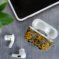 Aotearoa Iwi Ngāti Tama ki Te Waipounamu Trust AirPods Case Maori Wharenui House Tribal Pattern LT9 - Polynesian Pride