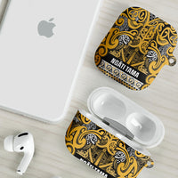 Aotearoa Iwi Ngāti Tama ki Te Waipounamu Trust AirPods Case Maori Wharenui House Tribal Pattern LT9 - Polynesian Pride