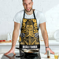 Aotearoa Iwi Ngāti Tama ki Te Waipounamu Trust Apron Maori Wharenui House Tribal Pattern LT9 - Polynesian Pride