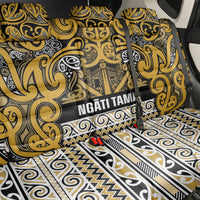 Aotearoa Iwi Ngāti Tama ki Te Waipounamu Trust Back Car Seat Cover Maori Wharenui House Tribal Pattern LT9 - Polynesian Pride