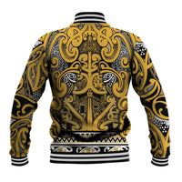 Aotearoa Iwi Ngāti Tama ki Te Waipounamu Trust Baseball Jacket Maori Wharenui House Tribal Pattern LT9 - Polynesian Pride