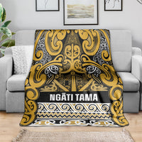 Aotearoa Iwi Ngāti Tama ki Te Waipounamu Trust Blanket Maori Wharenui House Tribal Pattern LT9 - Polynesian Pride