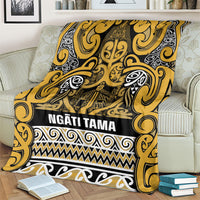Aotearoa Iwi Ngāti Tama ki Te Waipounamu Trust Blanket Maori Wharenui House Tribal Pattern LT9 - Polynesian Pride