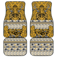 Aotearoa Iwi Ngāti Tama ki Te Waipounamu Trust Car Mats Maori Wharenui House Tribal Pattern LT9 - Polynesian Pride