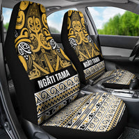 Aotearoa Iwi Ngāti Tama ki Te Waipounamu Trust Car Seat Cover Maori Wharenui House Tribal Pattern LT9 - Polynesian Pride