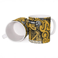 Aotearoa Iwi Ngāti Tama ki Te Waipounamu Trust Ceramic Mug Maori Wharenui House Tribal Pattern LT9 - Polynesian Pride