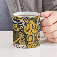 Aotearoa Iwi Ngāti Tama ki Te Waipounamu Trust Ceramic Mug Maori Wharenui House Tribal Pattern LT9 - Polynesian Pride