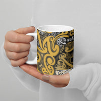Aotearoa Iwi Ngāti Tama ki Te Waipounamu Trust Ceramic Mug Maori Wharenui House Tribal Pattern LT9 - Polynesian Pride