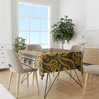 Aotearoa Iwi Ngāti Tama ki Te Waipounamu Trust Tablecloth Maori Wharenui House Tribal Pattern LT9 - Polynesian Pride