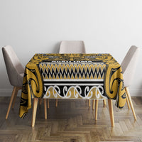 Aotearoa Iwi Ngāti Tama ki Te Waipounamu Trust Tablecloth Maori Wharenui House Tribal Pattern LT9 - Polynesian Pride