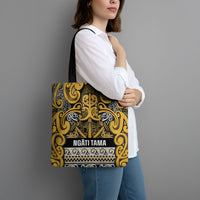 Aotearoa Iwi Ngāti Tama ki Te Waipounamu Trust Tote Bag Maori Wharenui House Tribal Pattern LT9 - Polynesian Pride