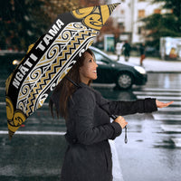 Aotearoa Iwi Ngāti Tama ki Te Waipounamu Trust Umbrella Maori Wharenui House Tribal Pattern LT9 - Polynesian Pride