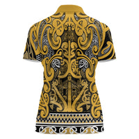Aotearoa Iwi Ngāti Tama ki Te Waipounamu Trust Women Polo Shirt Maori Wharenui House Tribal Pattern LT9 - Polynesian Pride